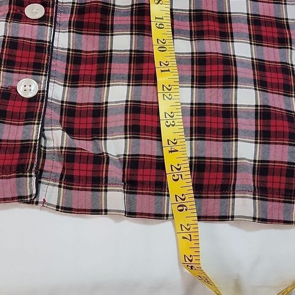 Chaps by Ralph Lauren plaid pajama top - Picture 8 of 10